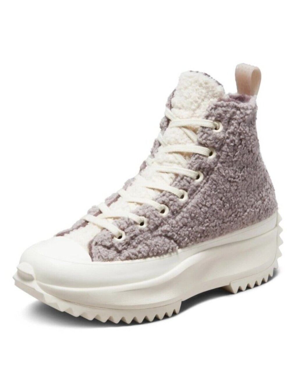 Converse Chuck Taylor Faux Shearling Run Star Hike Hi Sneaker Size W 9.5 / M 8